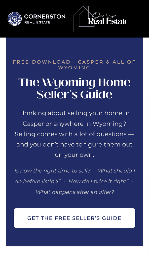 The Wyoming Home Seller's Guide page on a phone